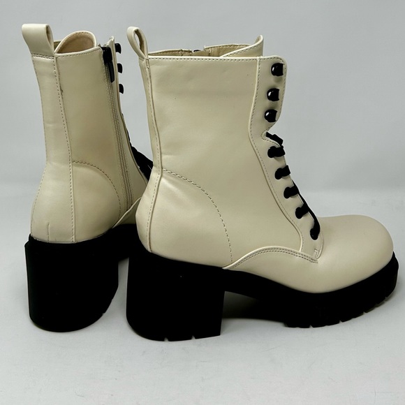 NEW Nine West Juna Heeled Combat Boots Women's Size 7.5 - Picture 11 of 12